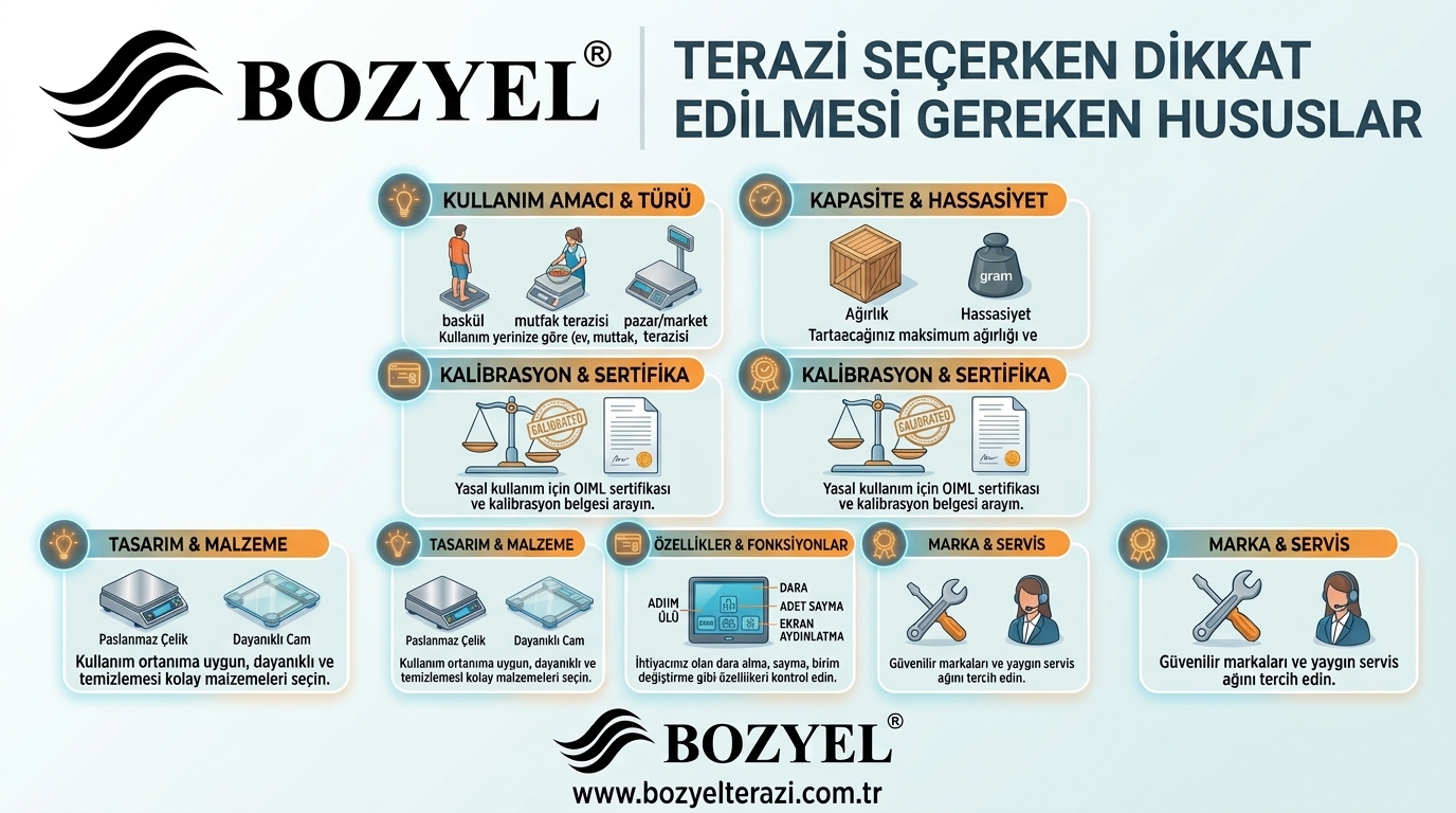 Terazi Seçerken Dikkat Edilmesi Gerekenler