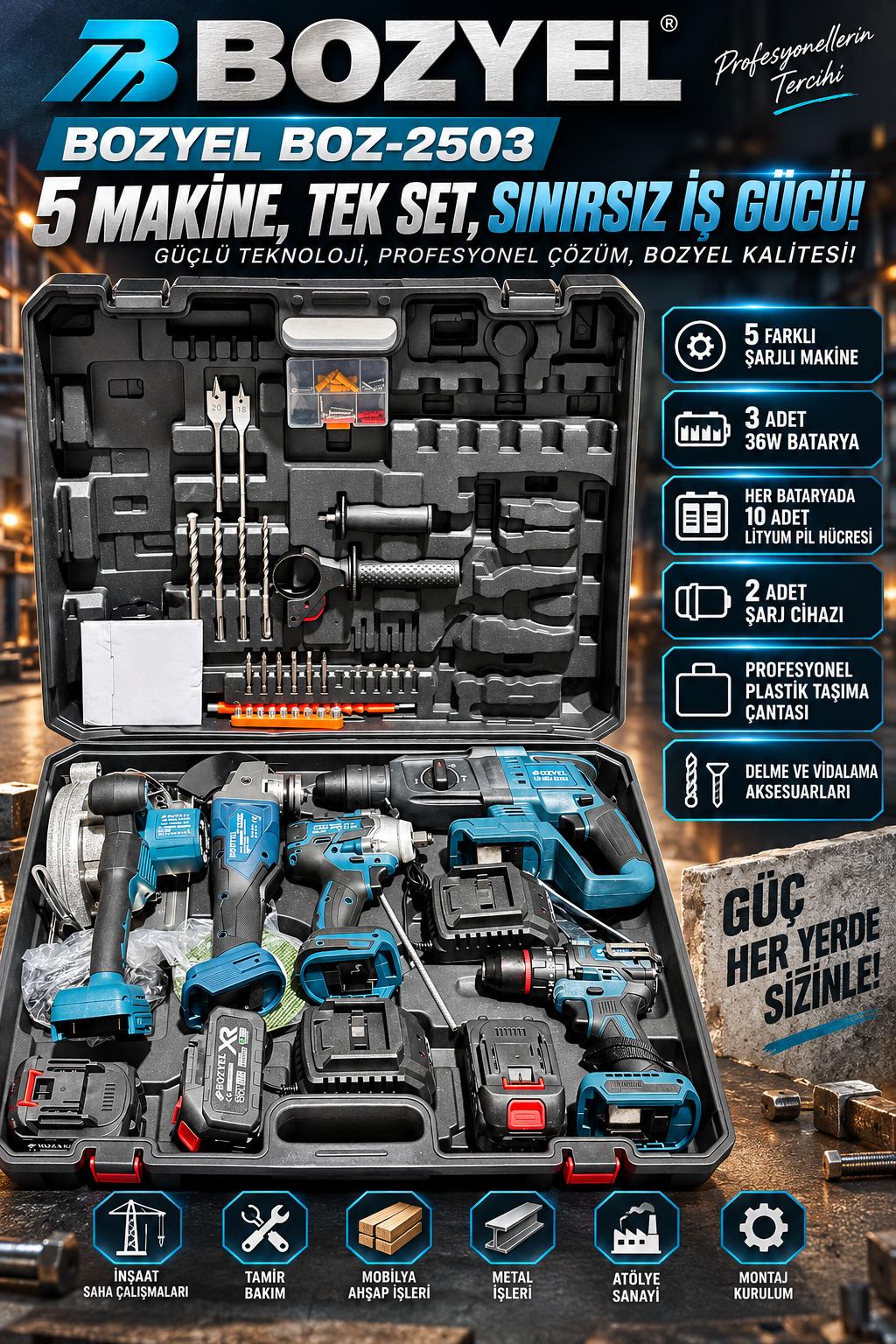 BOZ-2503 (TEK SET 5 MAKİNE )